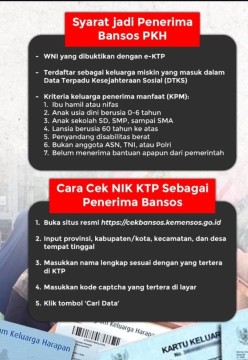 Ilustrasi syarat penerima Bansos PKH. [Instagram]